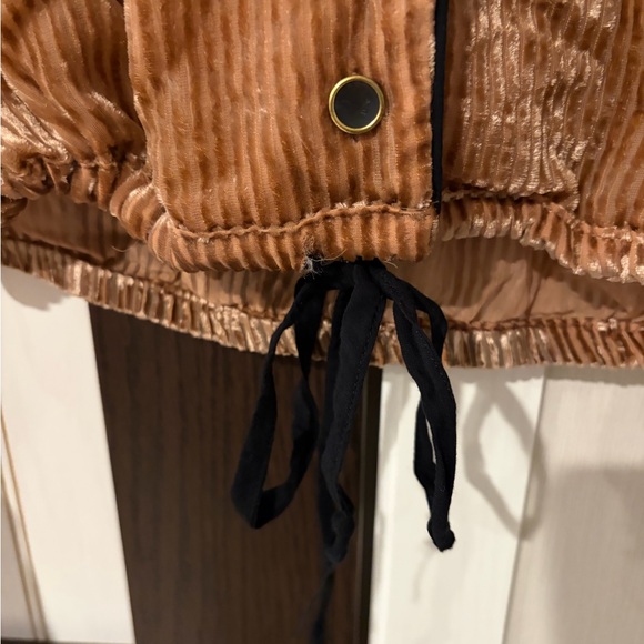 Free People Aspen Nights Velvet Blouse Size Small Button Down Long Sleeves - Picture 6 of 11